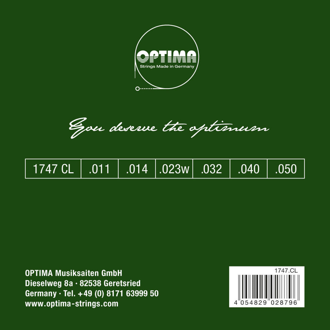 Optima strenger for akustiske Gitarer gullstrenger - sett (1747CL)