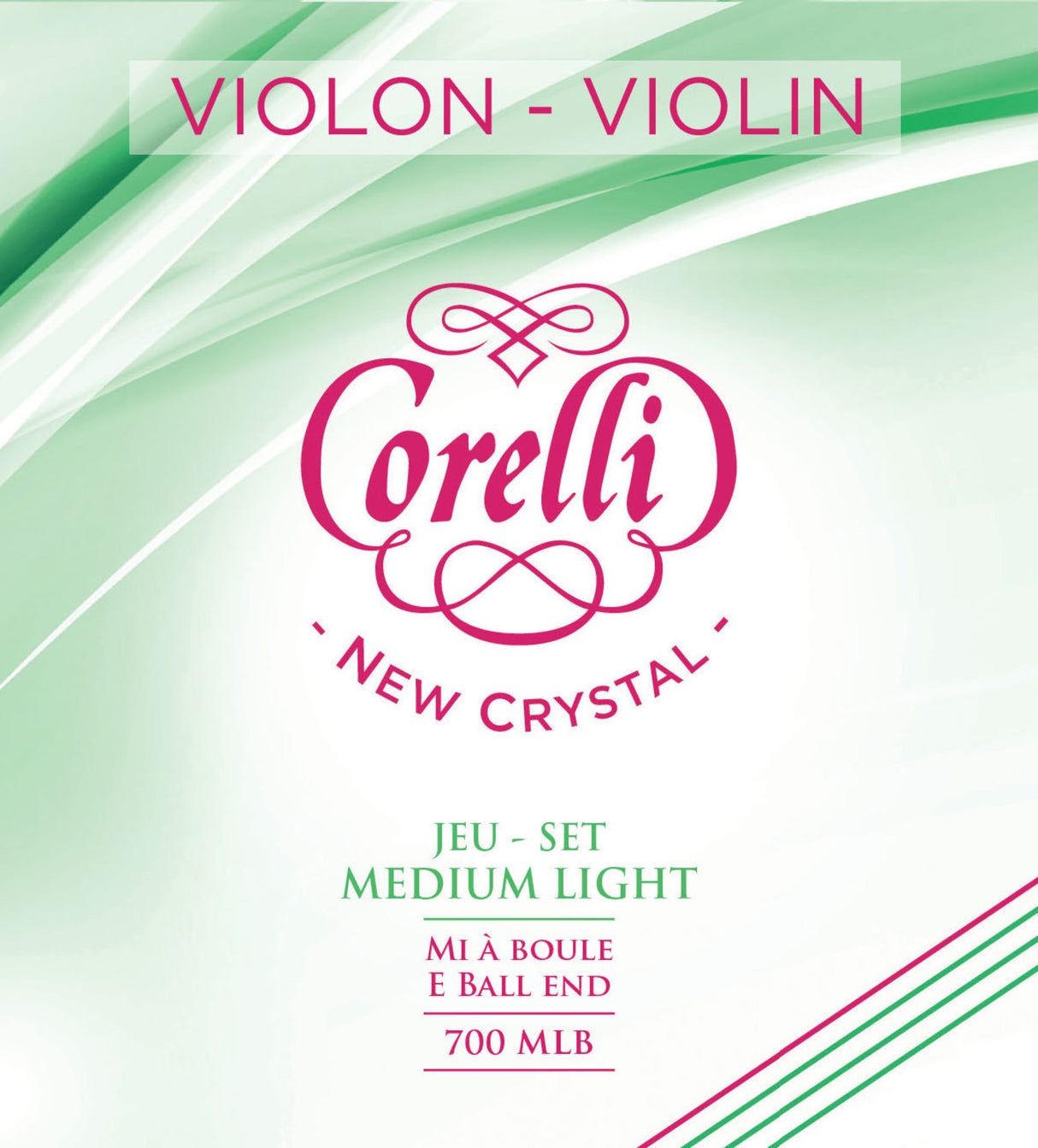 Corelli Fioliner-strenger New Crystal - medium-lett (700MLB)