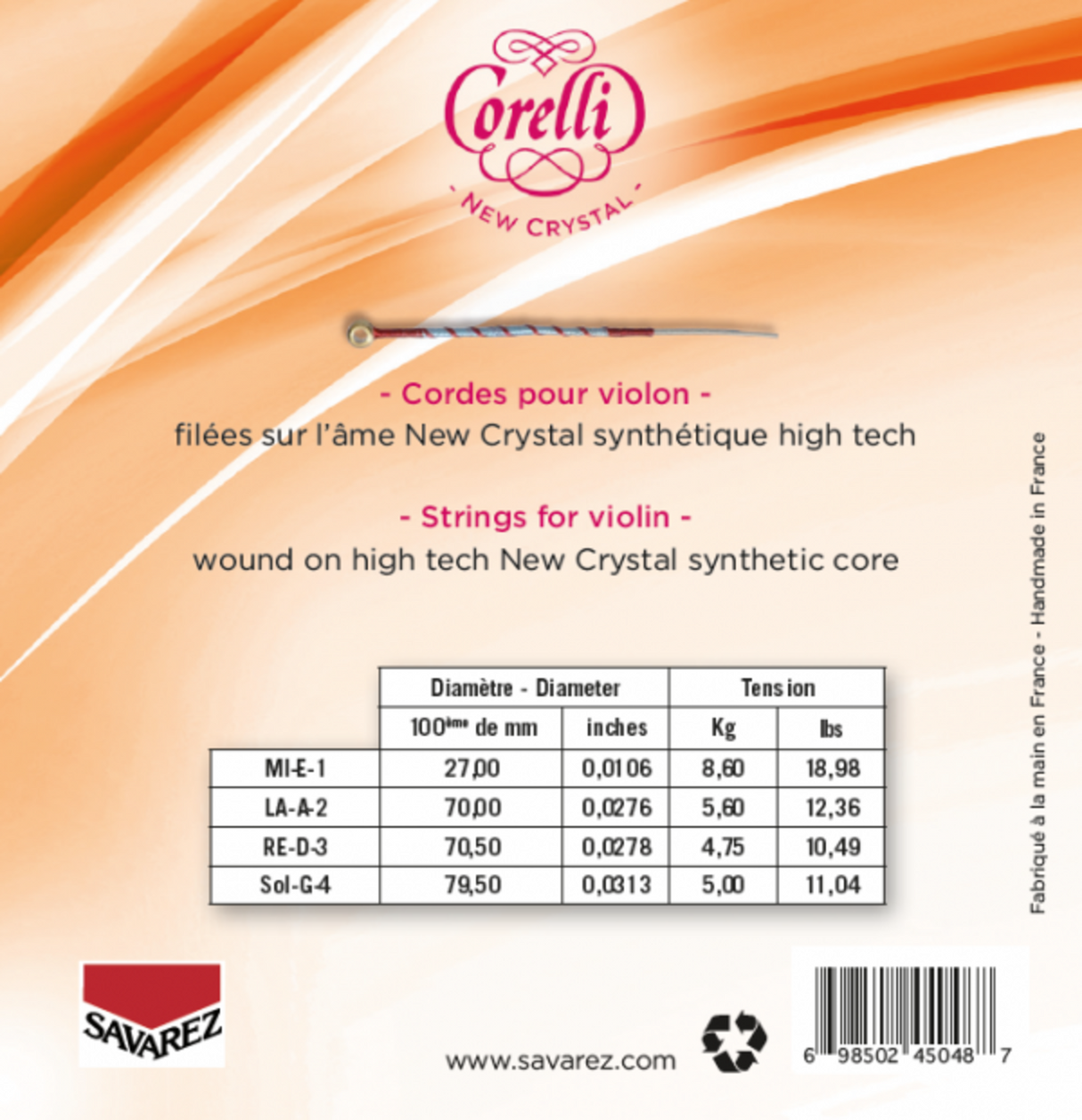 Corelli Fioliner-strenger New Crystal - forte (700FB)