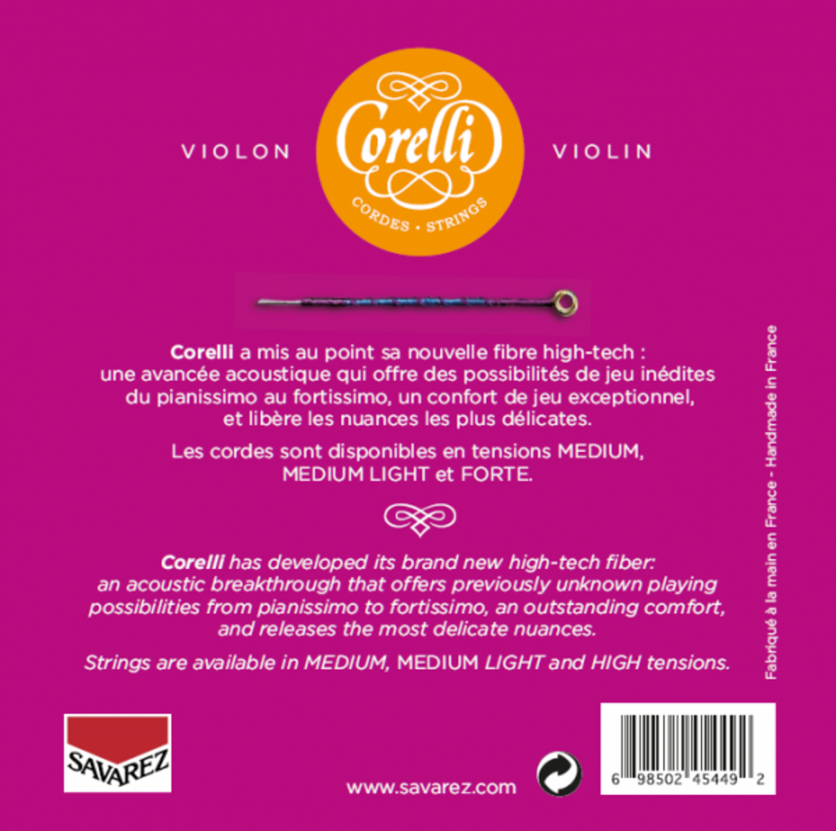 Corelli Fioliner-strenger Cantiga - Forte (900FB)