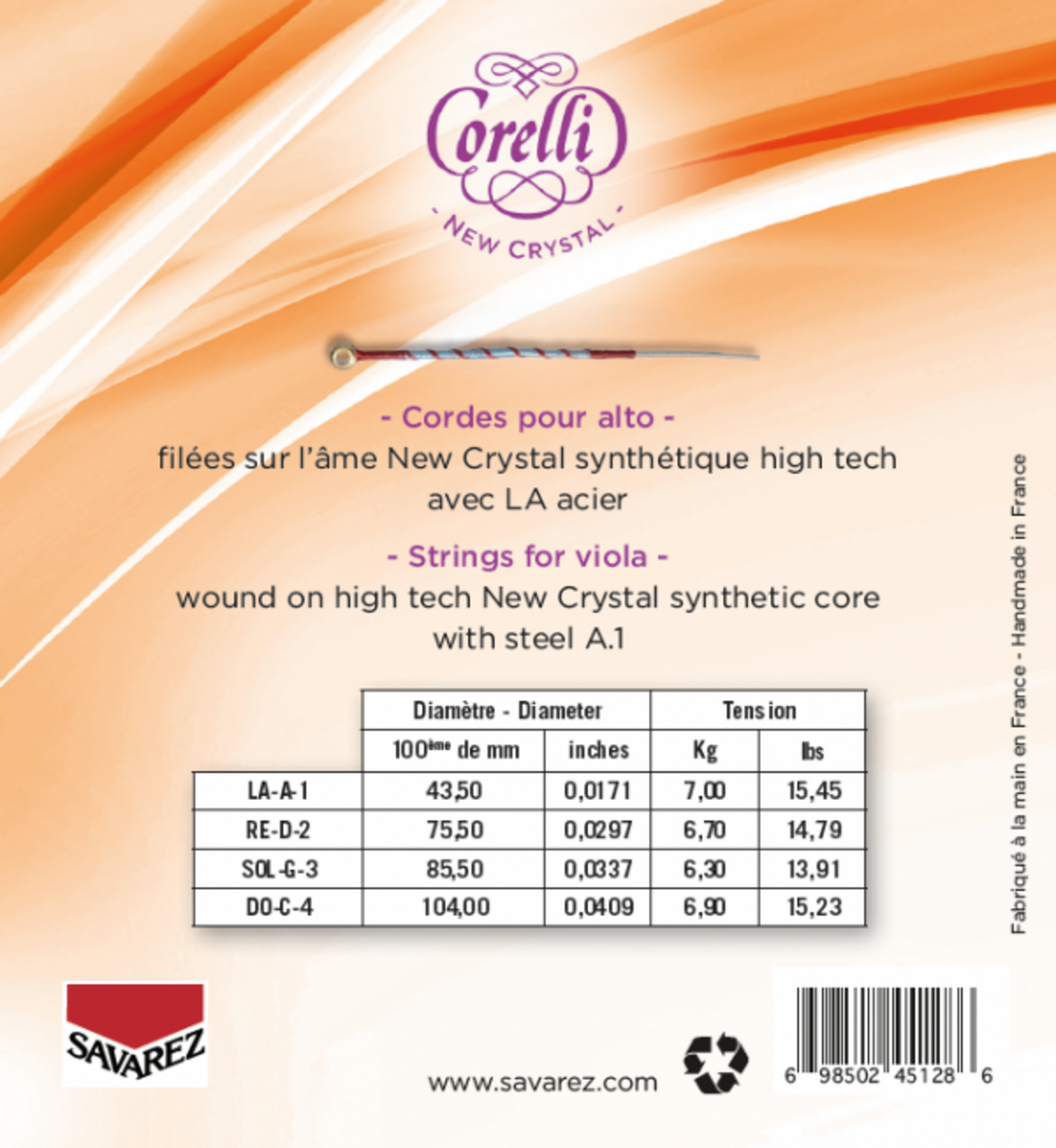 Corelli strenger for bratsj New Crystal - Forte (730FB)