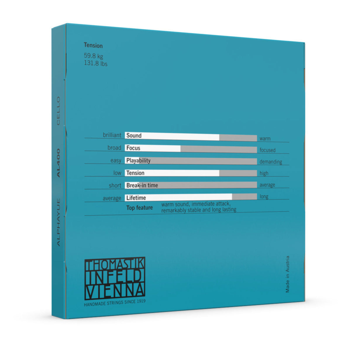 Thomastik-Infeld Celloer-strenger Alphayue - sett 4/4 (AL400)