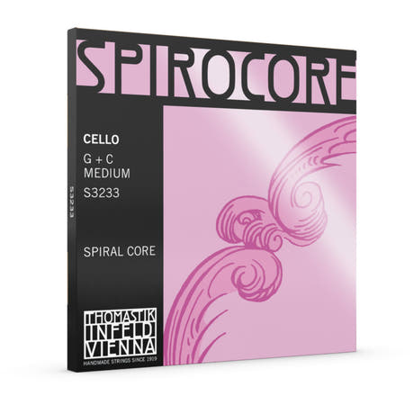 Thomastik-Infeld Celloer-strenger Spirocore spiralkjerne - Sett G+C tungsten medium (S3233)