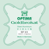 Optima Fioliner-strenger Goldbrokat - sett 4/4 (1000B)