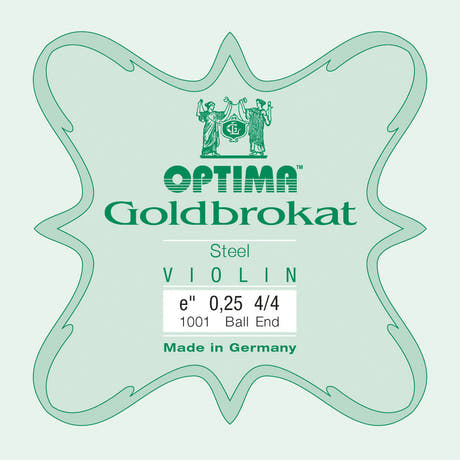 Optima Goldbrokat E-streng 4/4-fiolin, 0,25 mm, kule