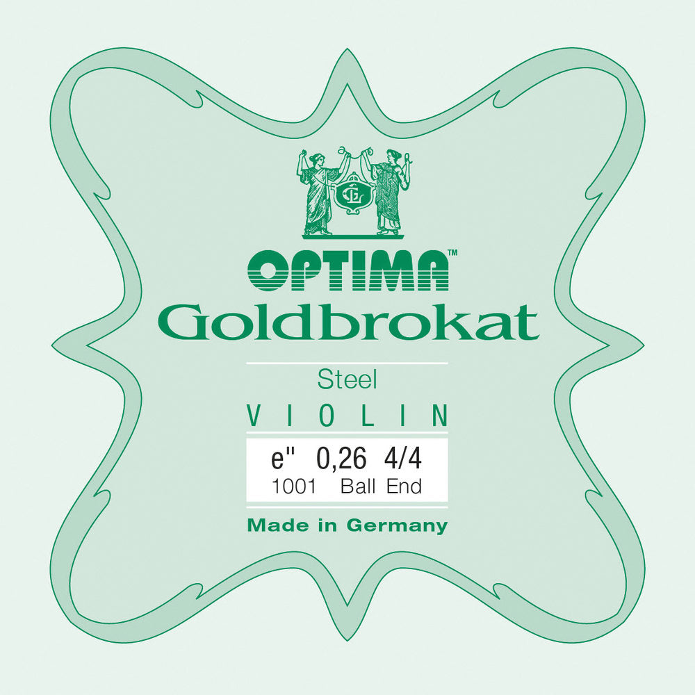Optima Goldbrokat E-streng 4/4-fiolin, 0,26 mm, kule