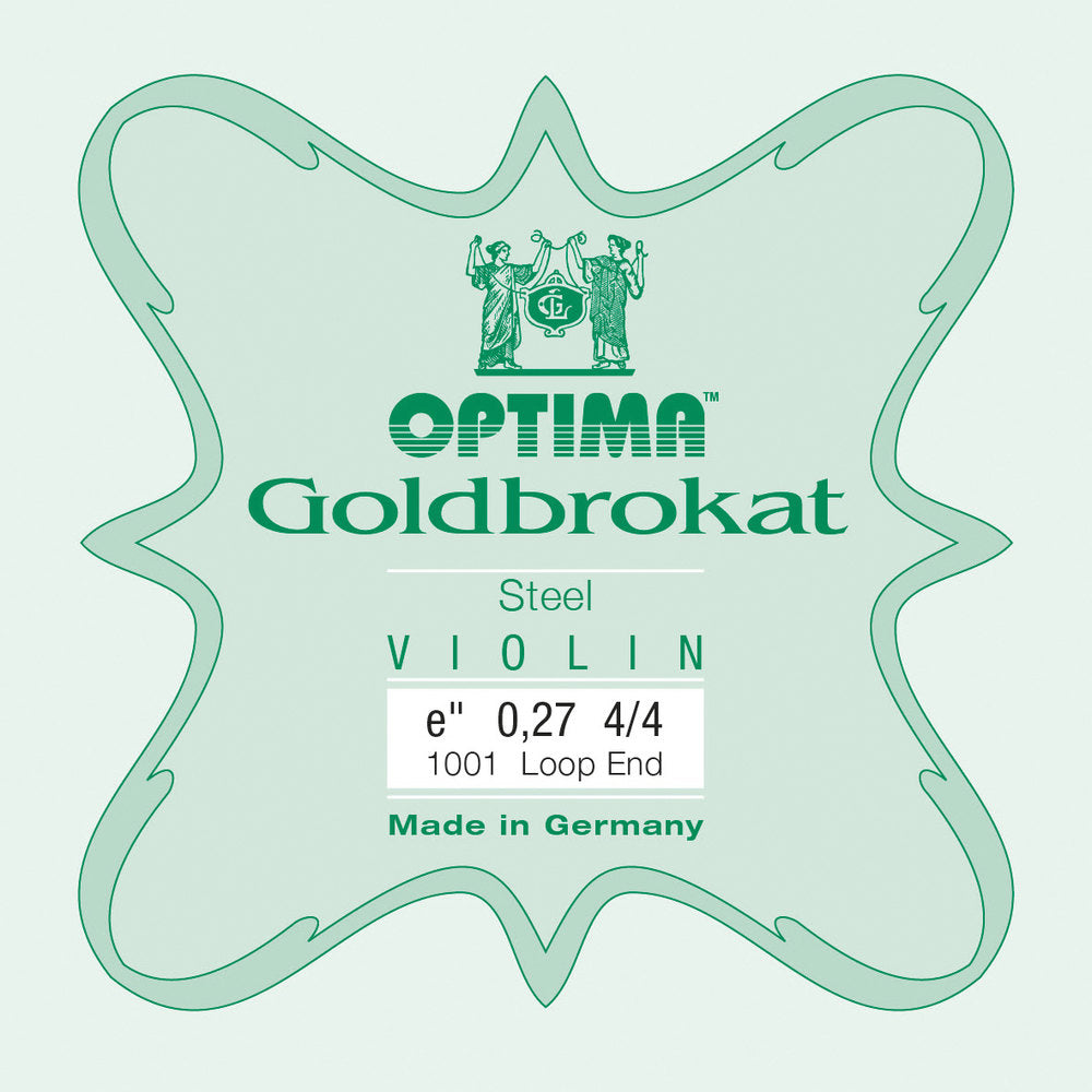 Optima Goldbrokat E-streng 4/4-fiolin, 0,27 mm, kule