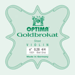 Optima Goldbrokat E-streng til 4/4-fiolin, 0,28 mm, kule