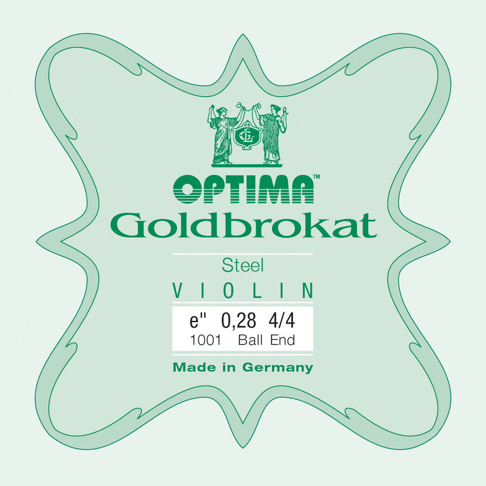 Optima Goldbrokat E-streng til 4/4-fiolin, 0,28 mm, kule