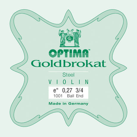 Optima Goldbrokat E-streng til fioliner 3/4, 0,27 mm, kule
