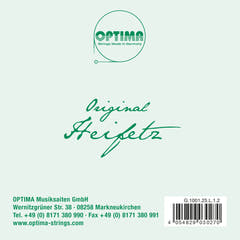 Optima Goldbrokat E-streng 1/2-fioliner, 0,25 mm, løkke