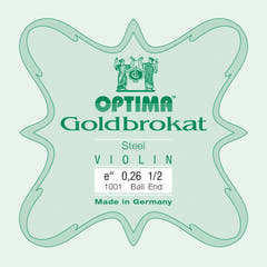 Optima Goldbrokat E-streng 1/2-fioliner, 0,26 mm, kule