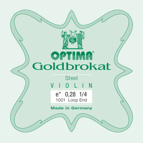 Optima Goldbrokat E-streng 1/4-fiolin, 0,28 mm, løkke