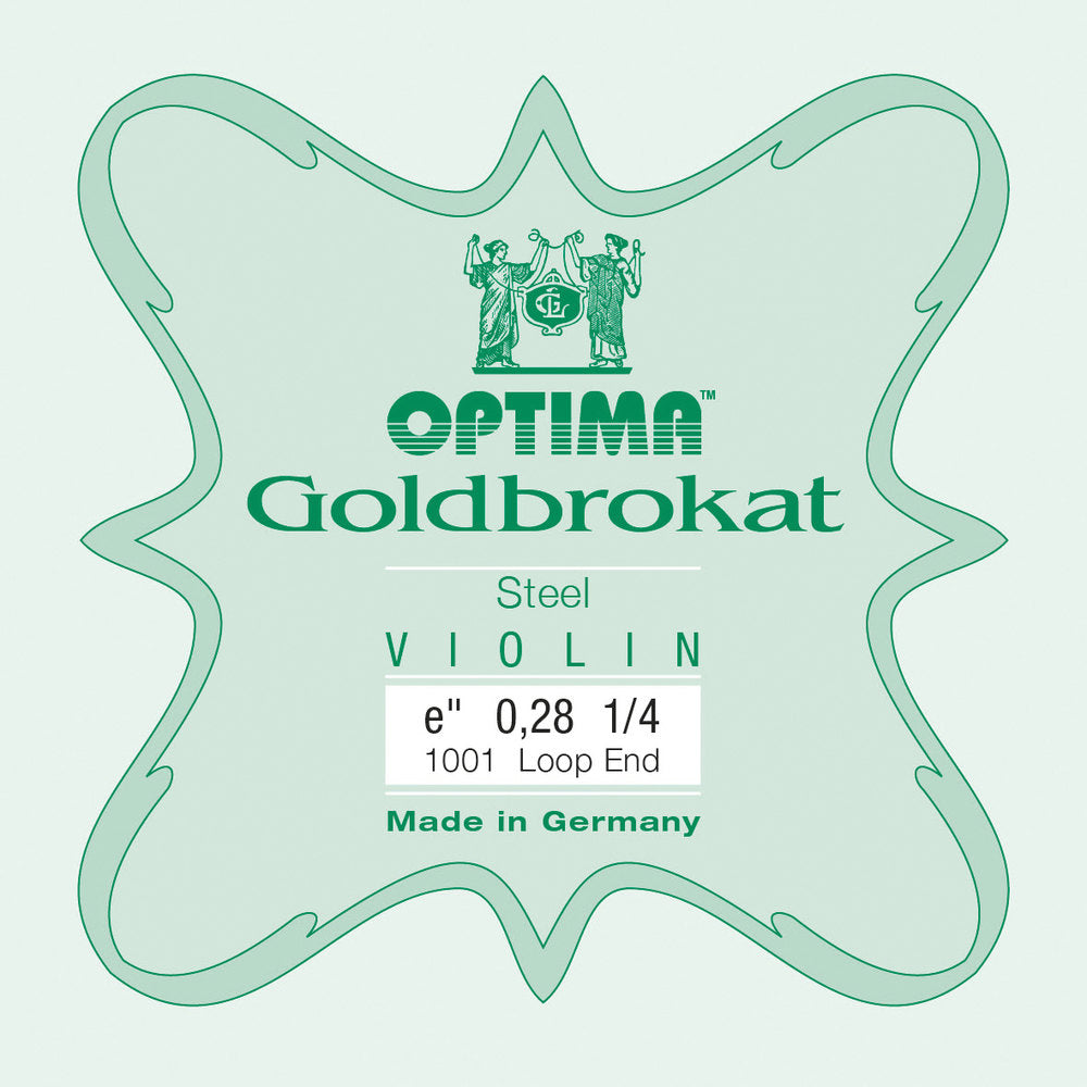 Optima Goldbrokat E-streng 1/4-fiolin, 0,28 mm, løkke