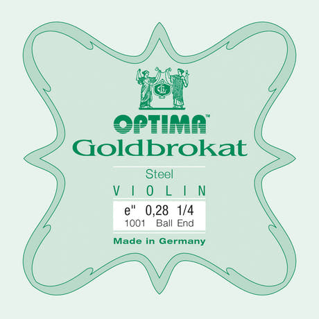Optima Goldbrokat E-streng til 1/4-fiolin, 0,28 mm, kule