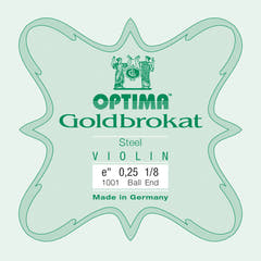 Optima Goldbrokat E-streng 1/8-fioliner, 0,25 mm, kule