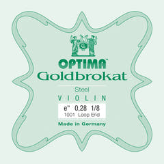 Optima Goldbrokat E-streng 1/8-fiolin, 0,28 mm, løkke