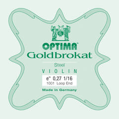 Optima Goldbrokat E-streng 1/16-fiolin, 0,27 mm, løkke