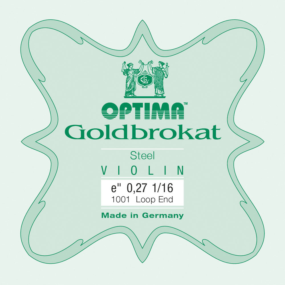 Optima Goldbrokat E-streng 1/16-fiolin, 0,27 mm, løkke