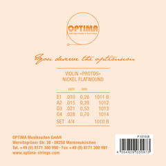 Optima Fioliner-strenger PROTOS – sett