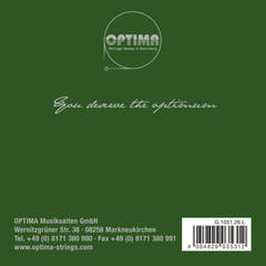 Optima Goldbrokat Premium E-streng 4/4-fiolin, 0,26 mm, løkke