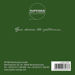Optima Goldbrokat Premium E-streng 4/4-fiolin, 0,28 mm, kule