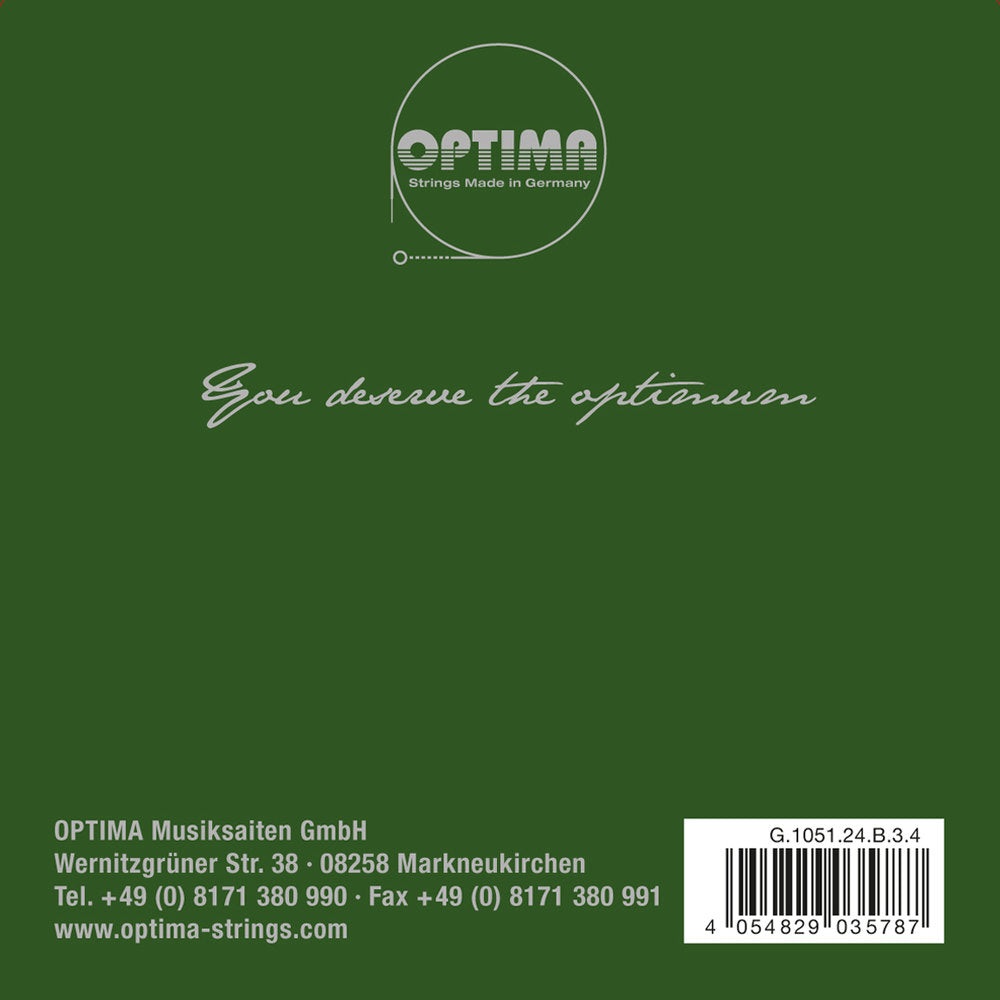 Optima Goldbrokat Premium E-streng 3/4-fiolin, 0,24 mm, kule