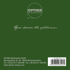 Optima Goldbrokat Premium E-streng 1/4-fiolin, 0,24 mm, løkke