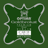 Optima Goldbrokat Premium E-streng til fioliner 1/4, 0,24 mm, kule