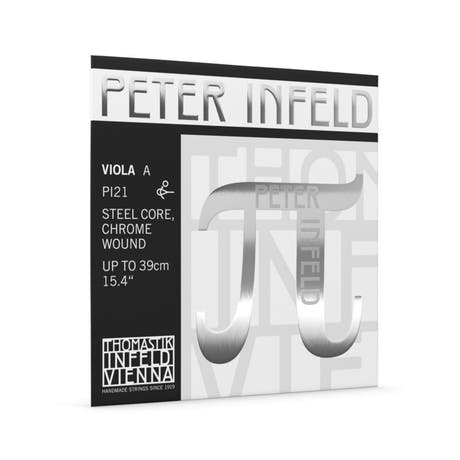 Thomastik-Infeld strenger til bratsj Peter Infeld syntetisk kjerne - A Steel /Chrome (PI21)