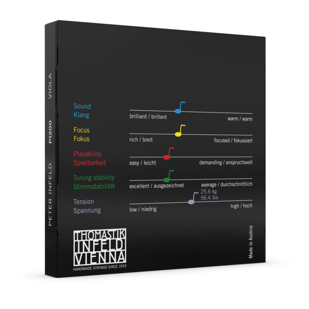 Thomastik-Infeld strenger for bratsj Peter Infeld Synthetic Core - sett medium (PI200)