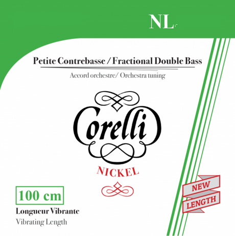 Corelli kontrabass-strenger Fractional - small scale - D 1/2 (302A)
