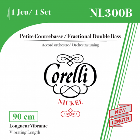 Corelli kontrabass-strenger Fractional - small scale - E 1/4 (304B)
