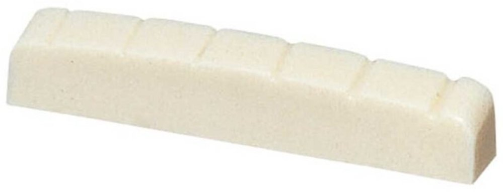 Fire & Stone sadel i plast til western-gitar, buet, 44,0 mm, med spor