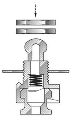 GEWA sikkerhetslås F&S Security Lock - forgylt (sett+)