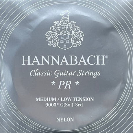 Hannabach 900 G3 diskantstreng til klassisk gitar, medium/low tension