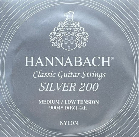 Hannabach 900 D4 bassstreng til klassisk gitarer, medium/low tension