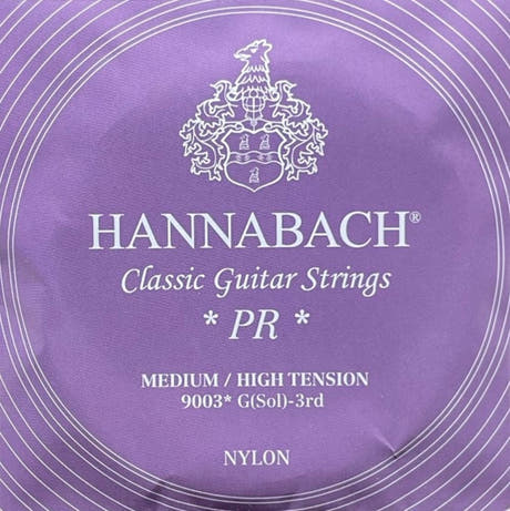 Hannabach 900 G3 diskantstreng, klassisk gitarer, medium/High tension