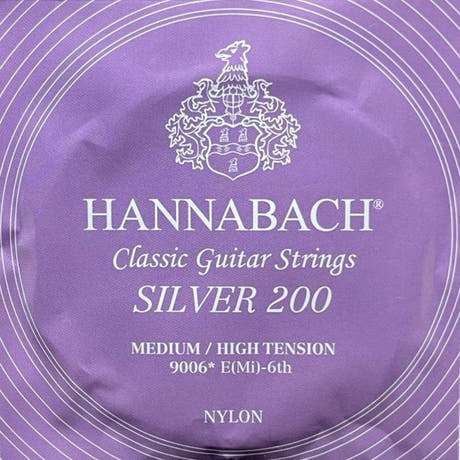 Hannabach 900 E6 bassstreng til klassisk gitar, medium/high tension