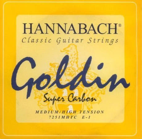 Hannabach 725 E1 diskantstreng, klassisk gitar, medium/høy spenning