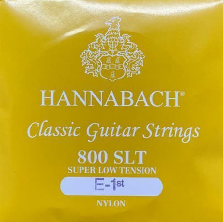 Hannabach 800 E1 diskantstreng til klassisk gitar, super low tension