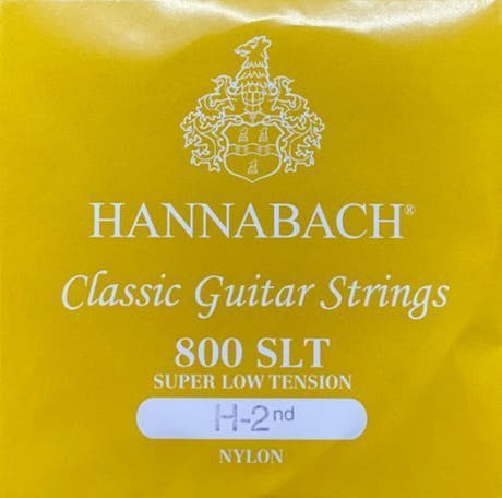Hannabach 800 H/B2 diskantstreng, klassisk gitarer, super low tension