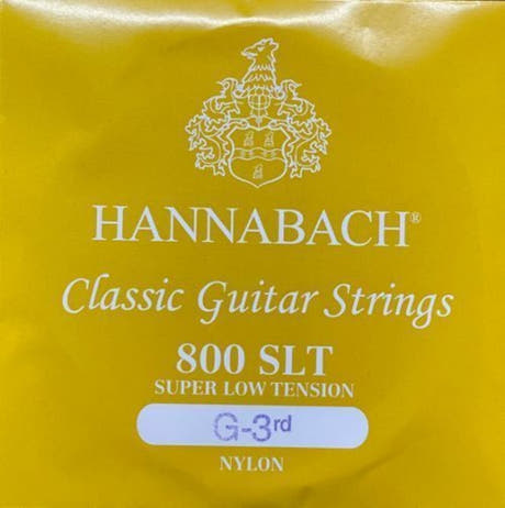 Hannabach 800 G3 diskantstreng til klassisk gitarer, super low tension