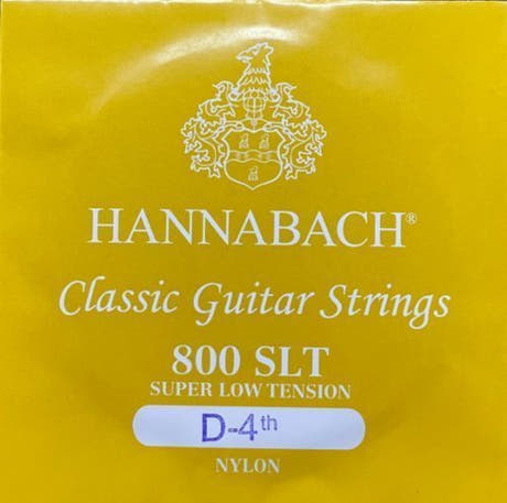 Hannabach 800 D4 bassstreng til klassisk gitar, super low spenning