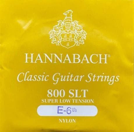 Hannabach 800 E6 bassstreng til klassisk gitar, superlav spenning