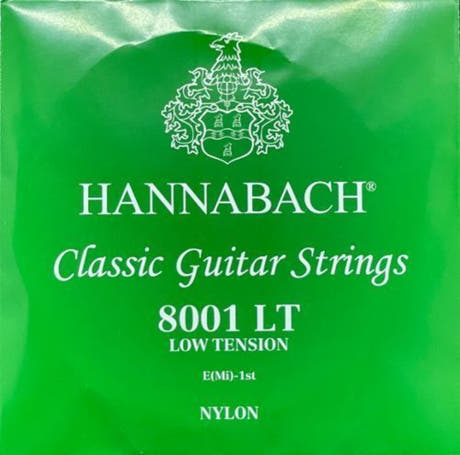 Hannabach 800 E1 diskantstreng til klassisk gitarer, Low tension