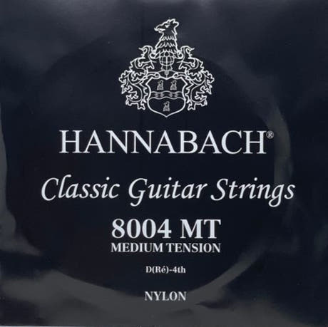 Hannabach 800 D4 bassstreng til klassisk gitar, medium tension