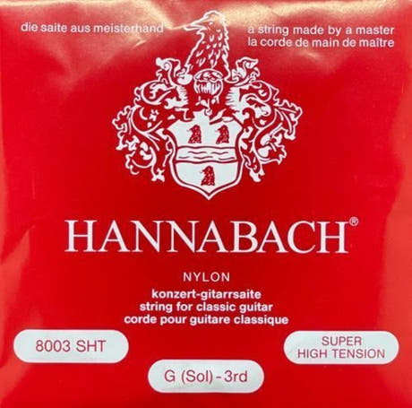Hannabach 800 G3 diskantstreng til klassiske gitarer, super high tension