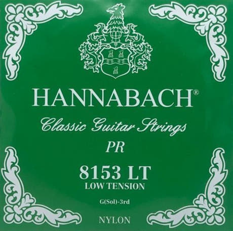 Hannabach 815 G3 diskantstreng til klassisk gitar, low tension