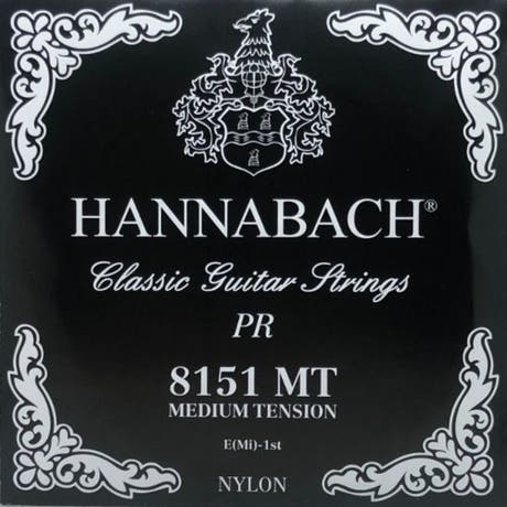 Hannabach 815 E1 diskantstreng til klassisk gitarer, medium tension